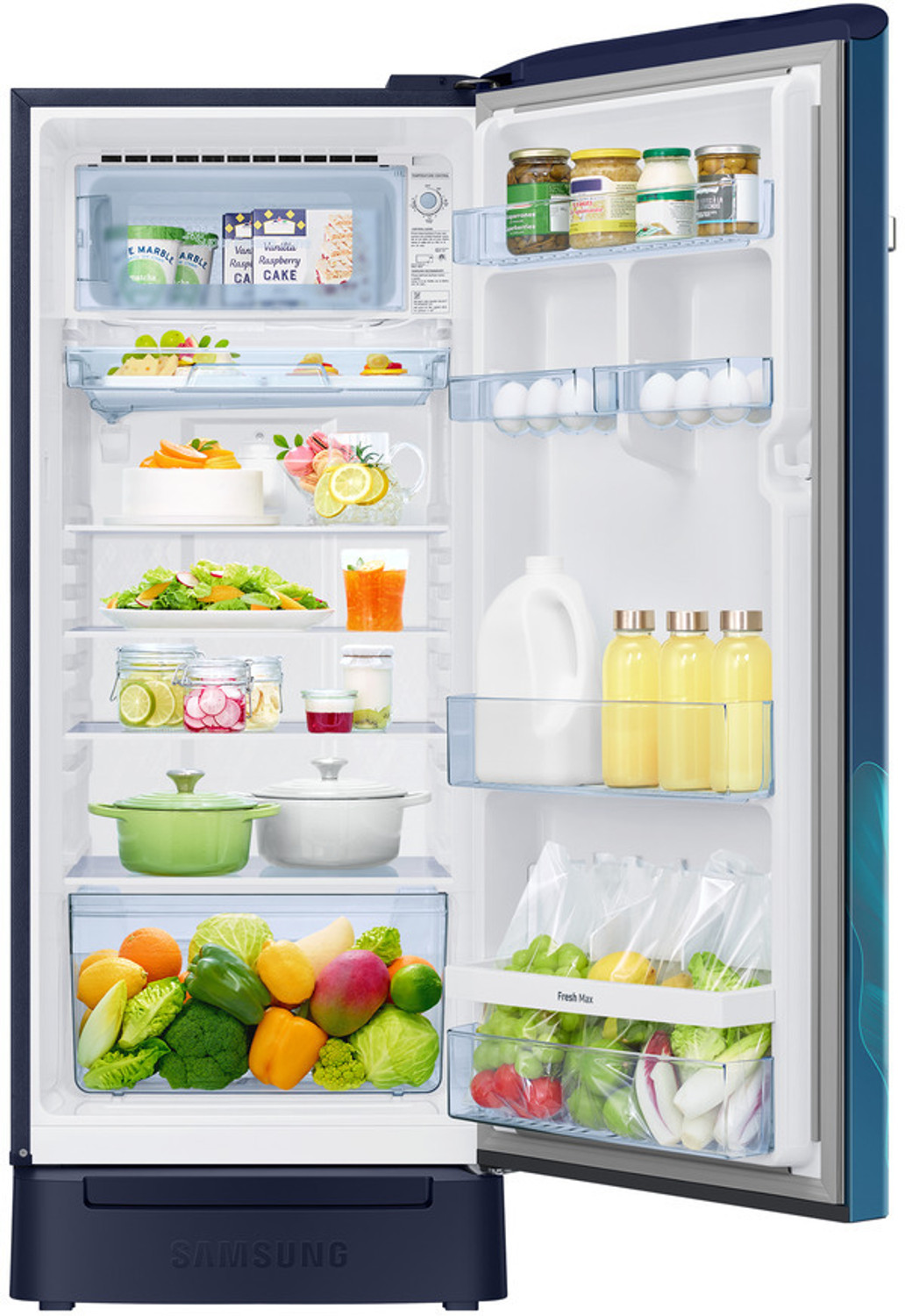 Image of Samsung 215 L Direct Cool Single Door 5 Star Refrigerator with Base Drawer