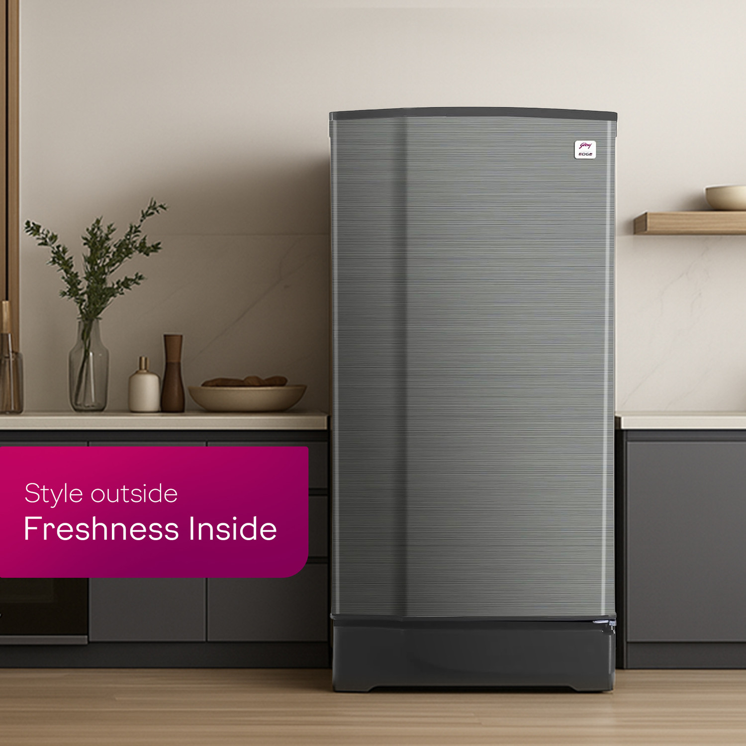 Image of Godrej 180 L Direct Cool Single Door 1 Star Refrigerator with 20L Jumbo Vegetable Tray Advanced Capillary Technology 2.5L Bottle Space