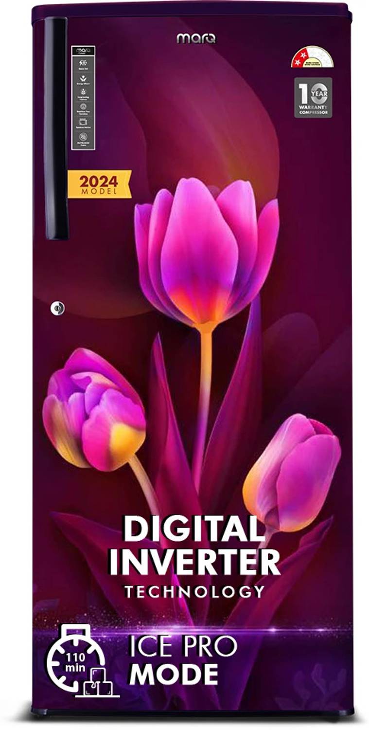 まる　　キンギフペアー MarQ by Flipkart 208 L Direct Cool Single Door 2 Star Refrigerator