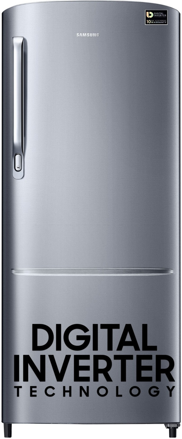 Image of Samsung 183 L Direct Cool Single Door 3 Star Refrigerator with Digital Inverter