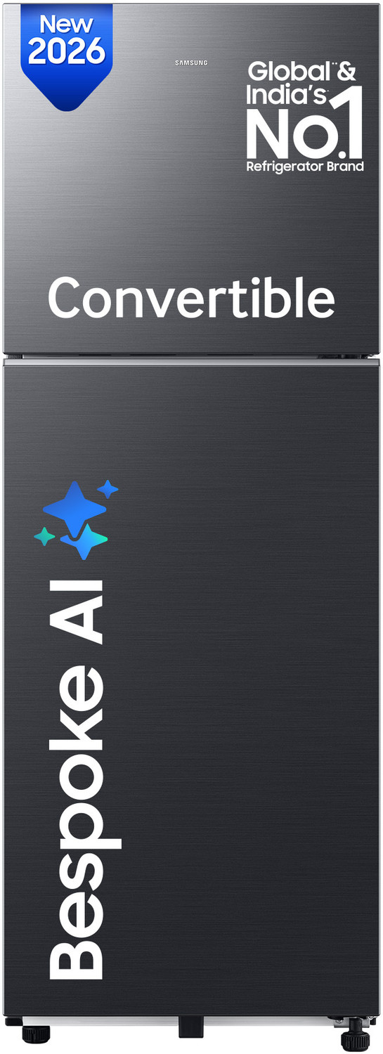 Image of Samsung 236 L Frost Free Double Door 3 Star Convertible Refrigerator with Convertible, Wifi Enabled, Bespoke AI, Digital Inverter, 2026 Model