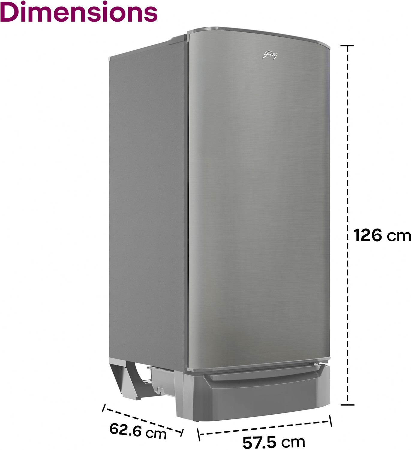 Image of Godrej 183 L Direct Cool Single Door 2 Star Refrigerator with Base Drawer