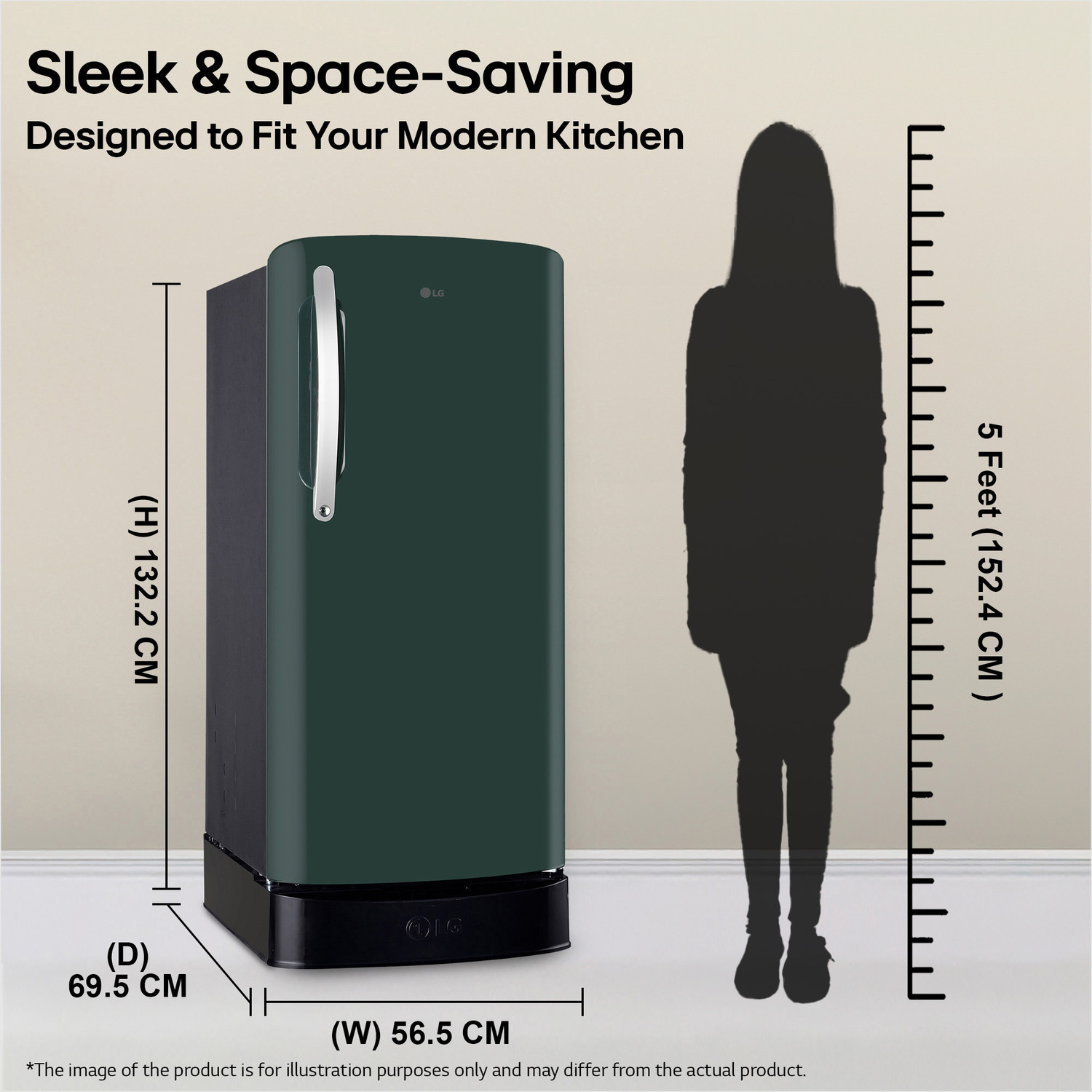 Image of LG 201 L Direct Cool Single Door 5 Star Refrigerator with Base Drawer