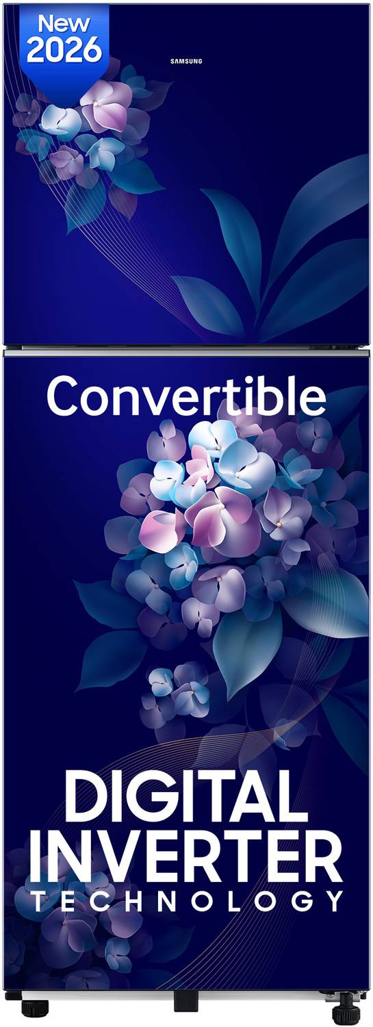 Samsung 236 L Frost Free Double Door 2 Star Refrigerator with Convertible, Digital Inverter, 2026 Model