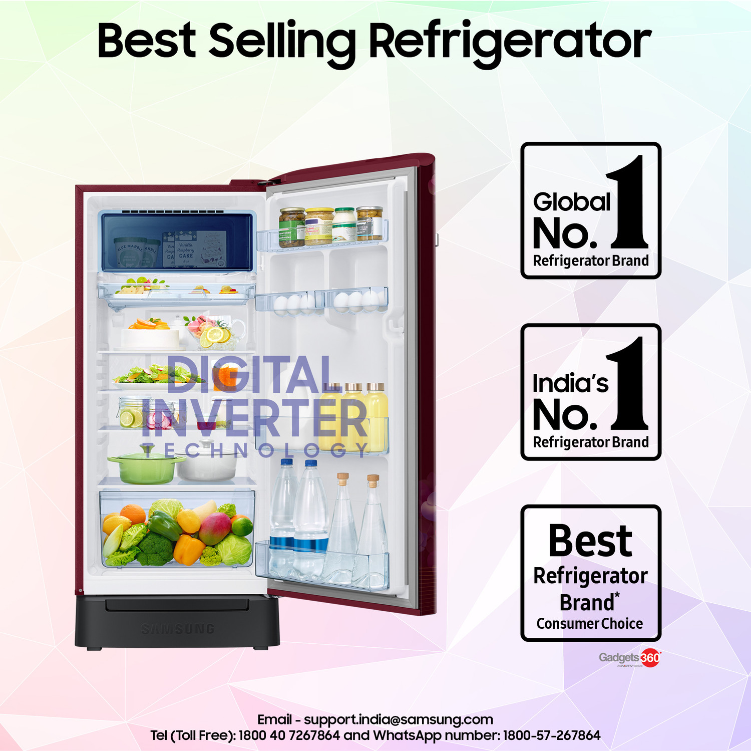 Image of Samsung 215 L Direct Cool Single Door 4 Star Refrigerator with Base Drawer