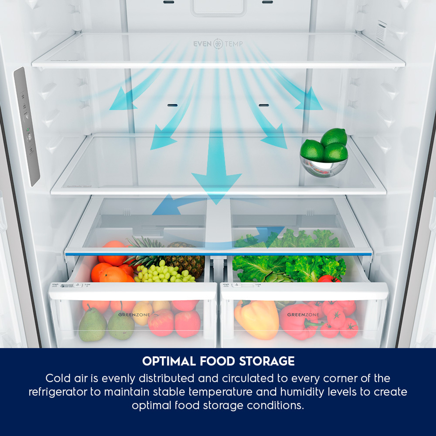Image of Electrolux 564 L Frost Free Multi-Door Inverter Technology Star Refrigerator with French Door Inverter Refrigerator with GreenZone Technology UltimateTaste 700