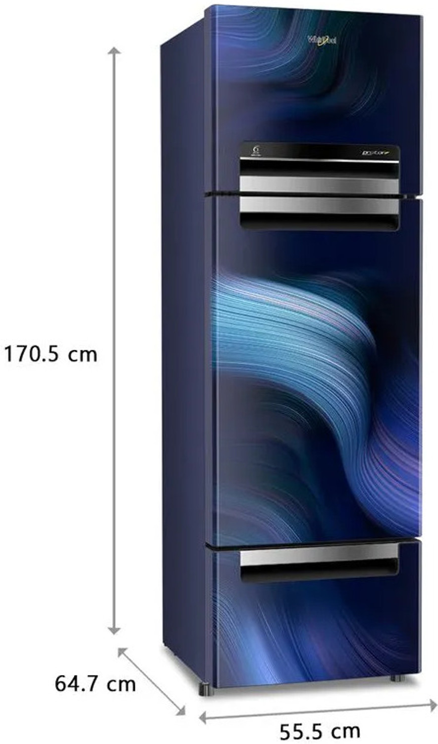Image of Whirlpool 228 L Frost Free Triple Door Refrigerator