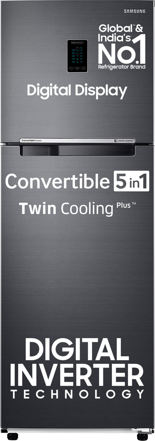 Image of Samsung 322 L Frost Free Double Door 3 Star Convertible Refrigerator