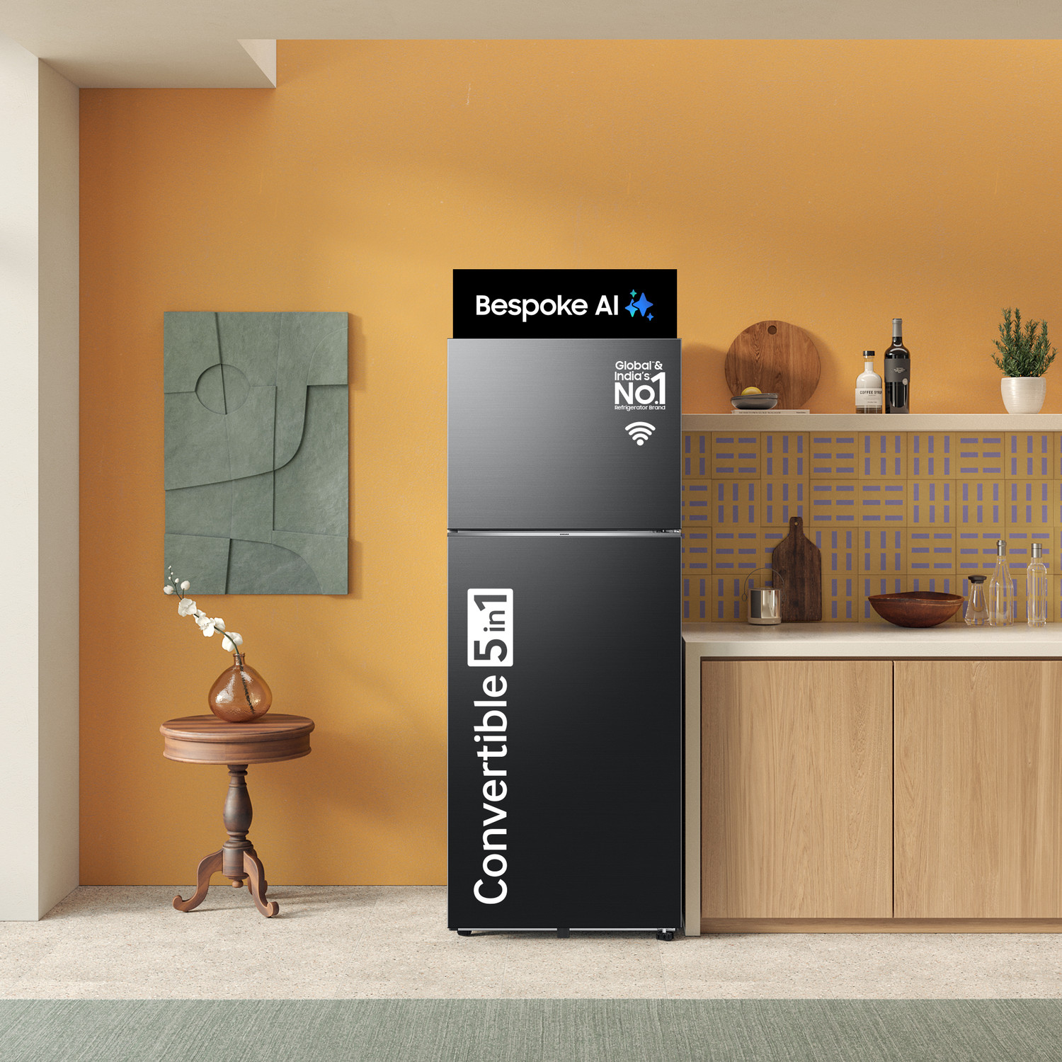 Image of Samsung 467 L Frost Free Double Door Top Mount 3 Star Convertible Refrigerator