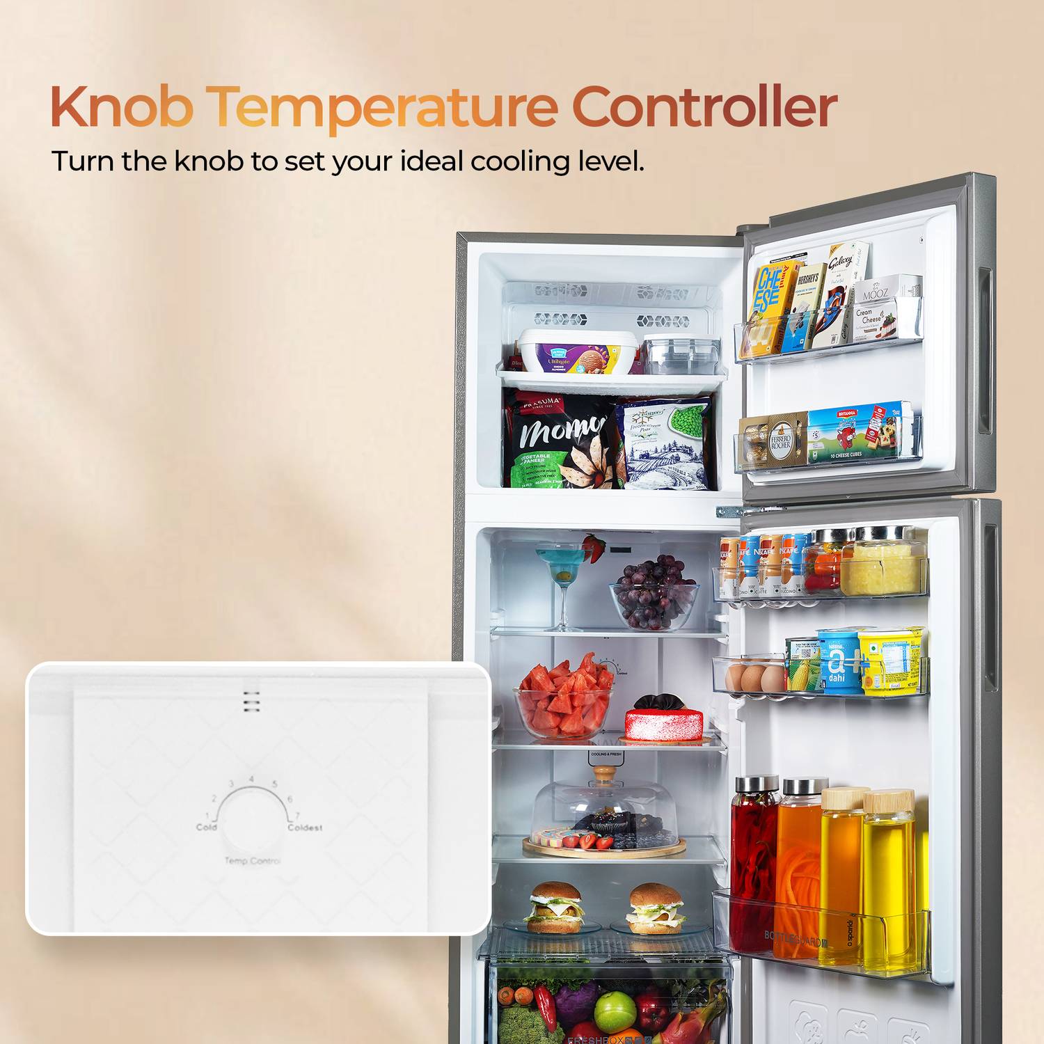 Haier 240 L Frost Free Double Door 2 Star Refrigerator with Free... more