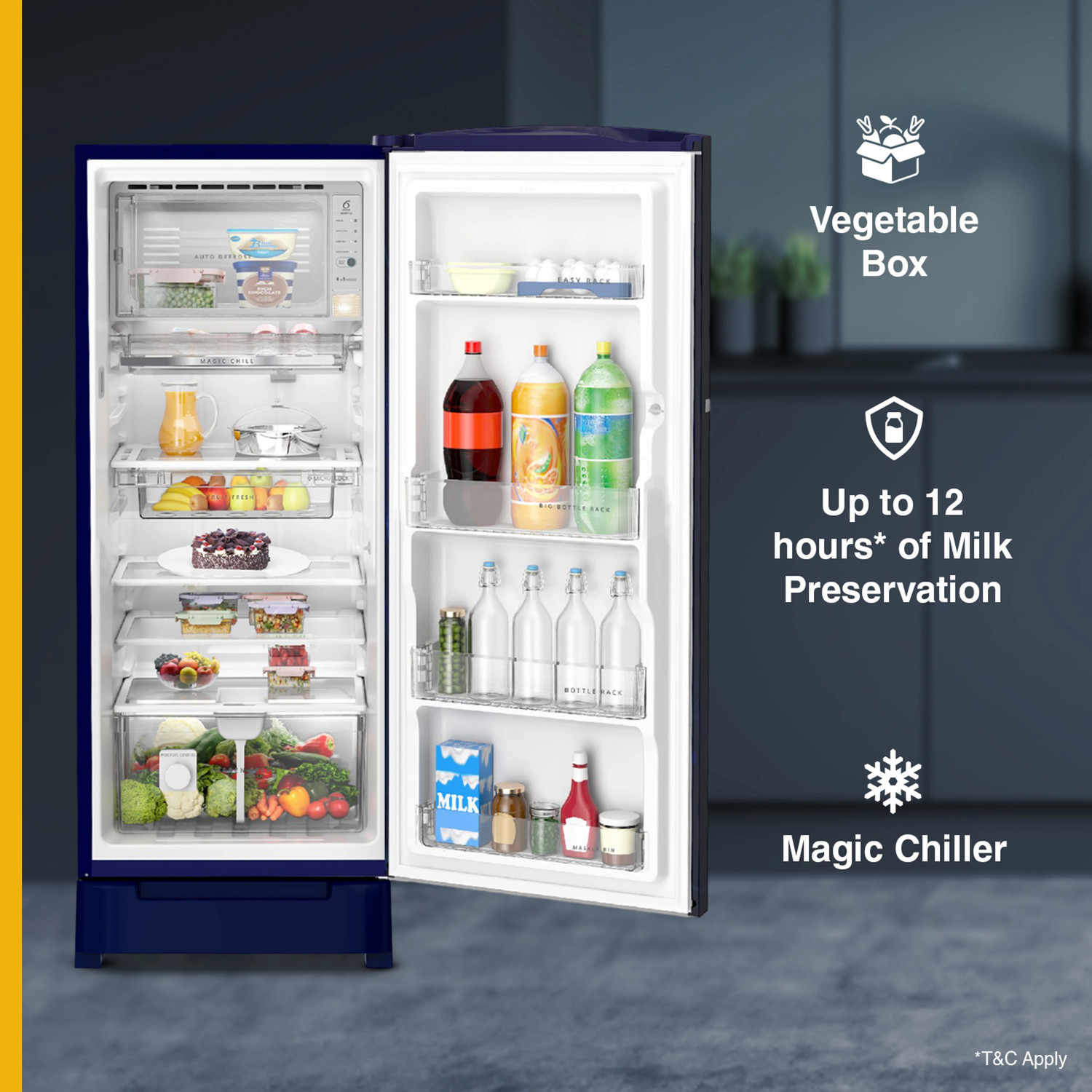 Image of Whirlpool 236 L Frost Free Single Door 5 Star Refrigerator with Base Drawer
