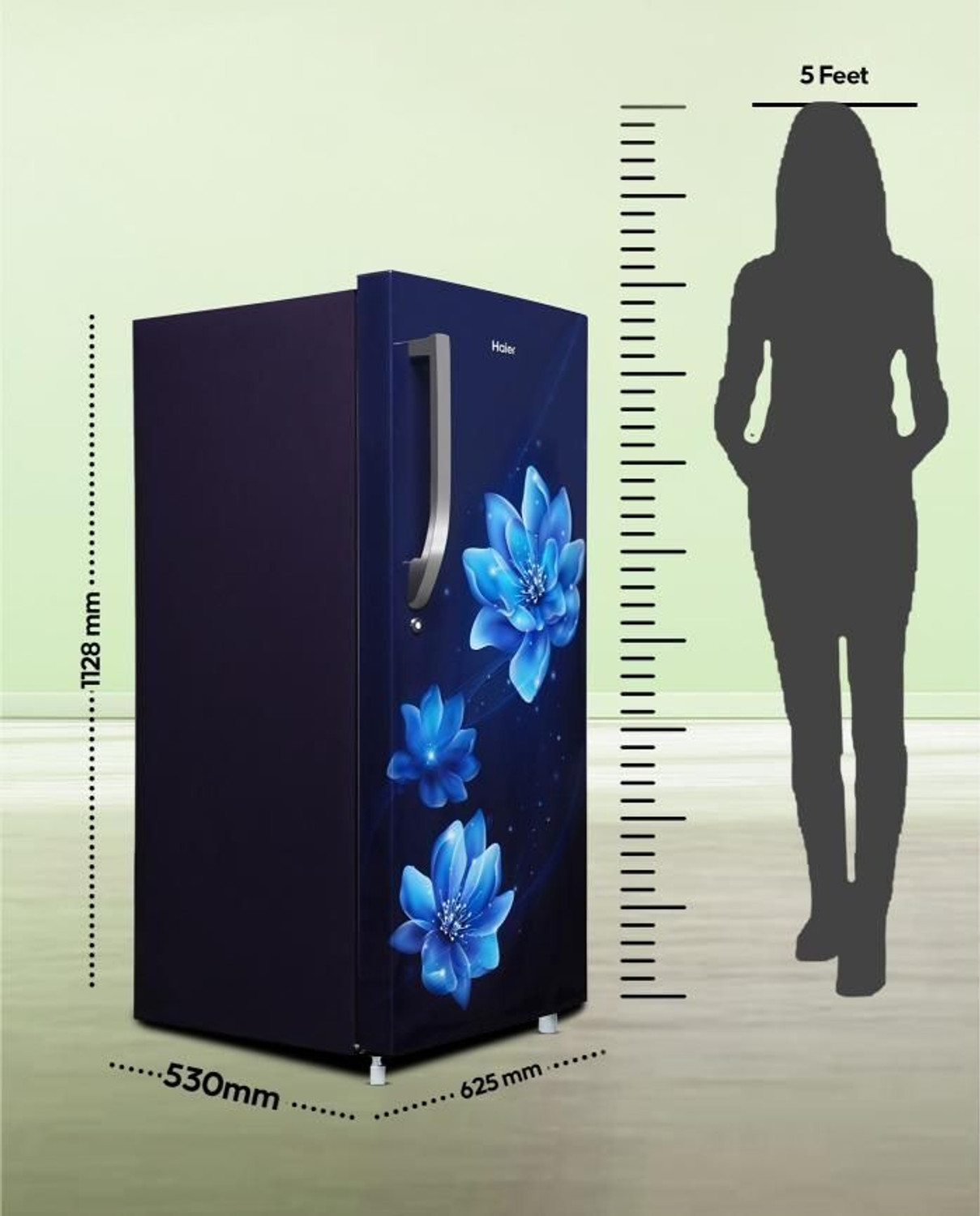 Image of Haier 190 L Direct Cool Single Door 5 Star Refrigerator