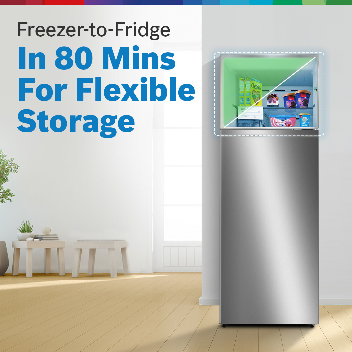 Image of BOSCH 269 L Frost Free Double Door 3 Star Refrigerator