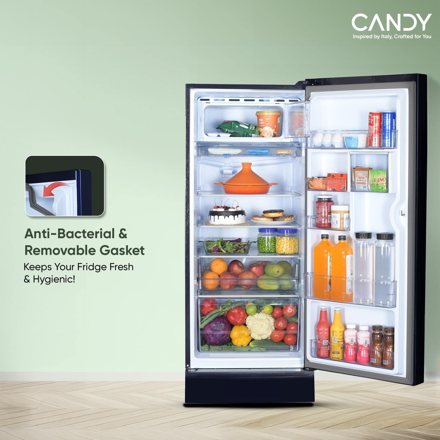 Image of CANDY 190 L Direct Cool Single Door 5 Star Refrigerator