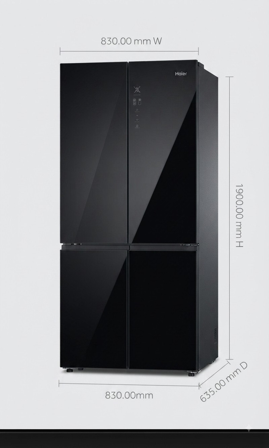 Image of Haier 520 L Frost Free Side by Side 3 Star Refrigerator