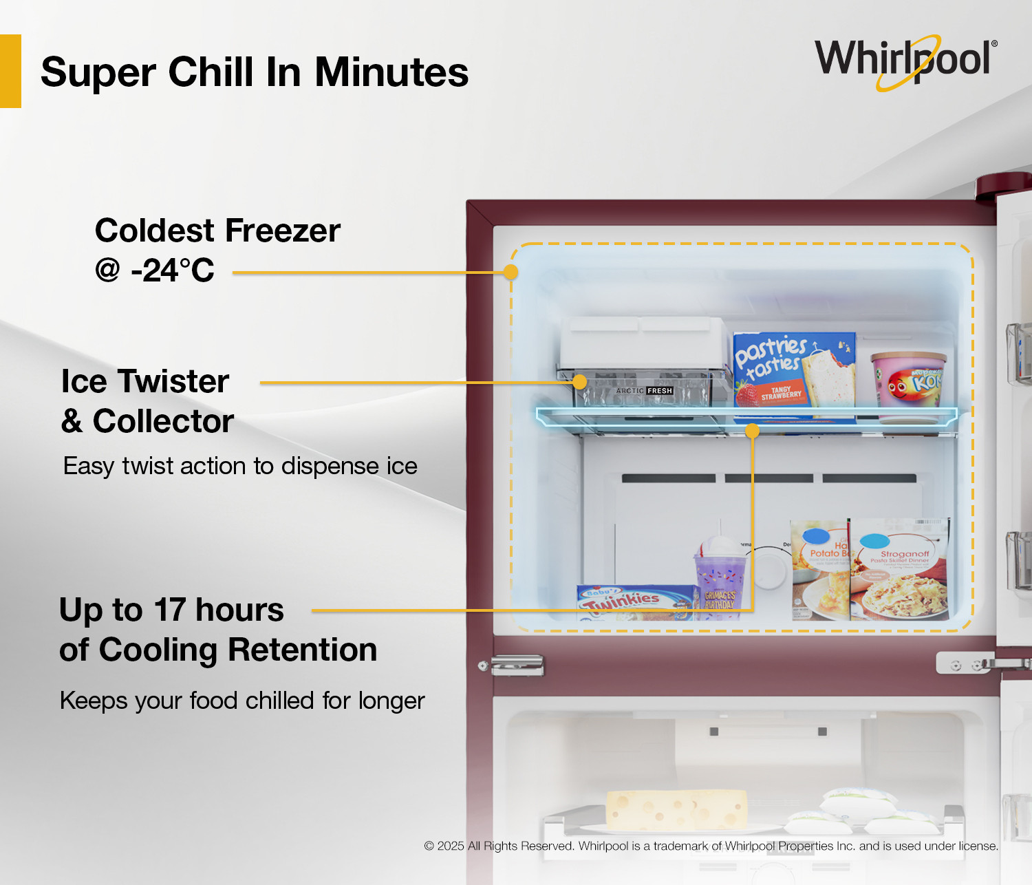 Image of Whirlpool 235 L Frost Free Double Door 2 Star Refrigerator