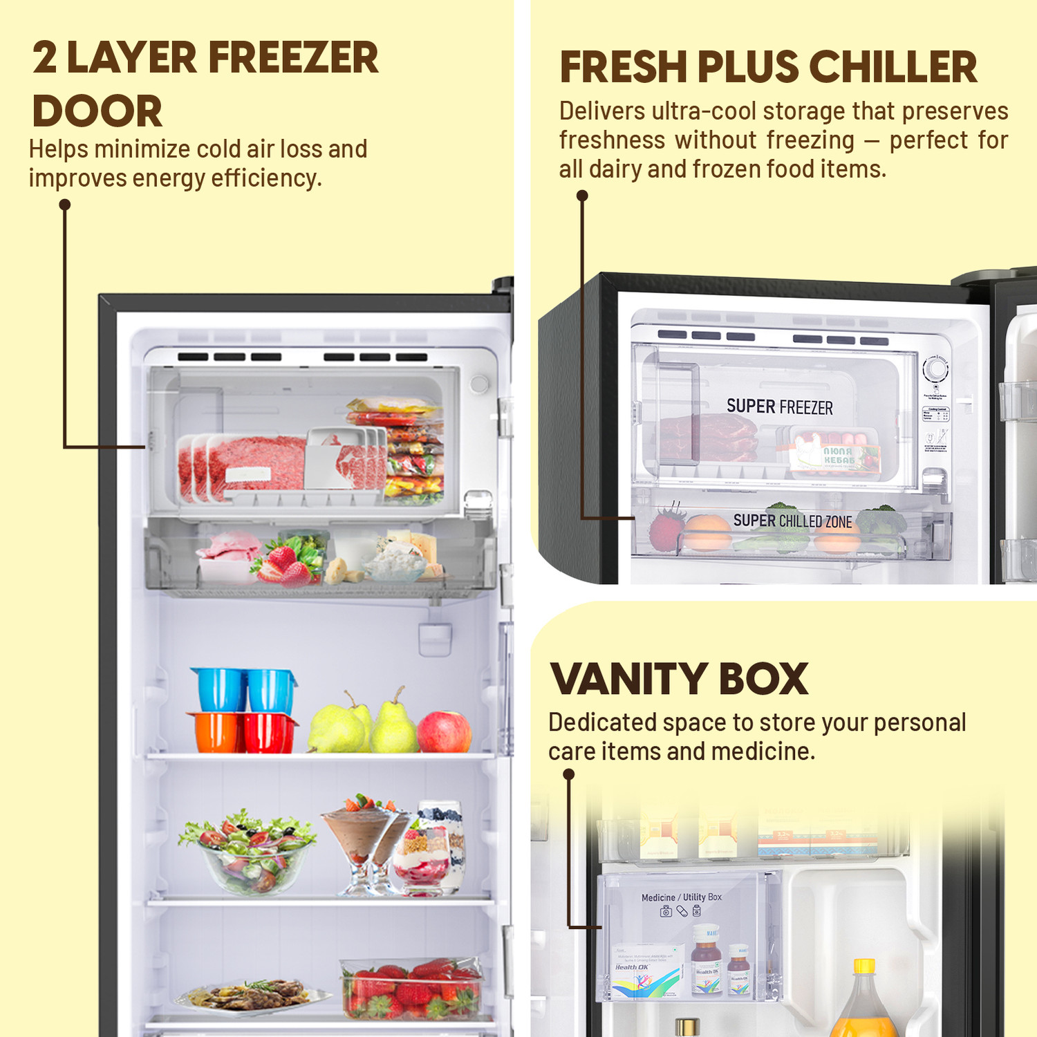 Image of Walton 190 L Direct Cool Single Door 4 Star Refrigerator