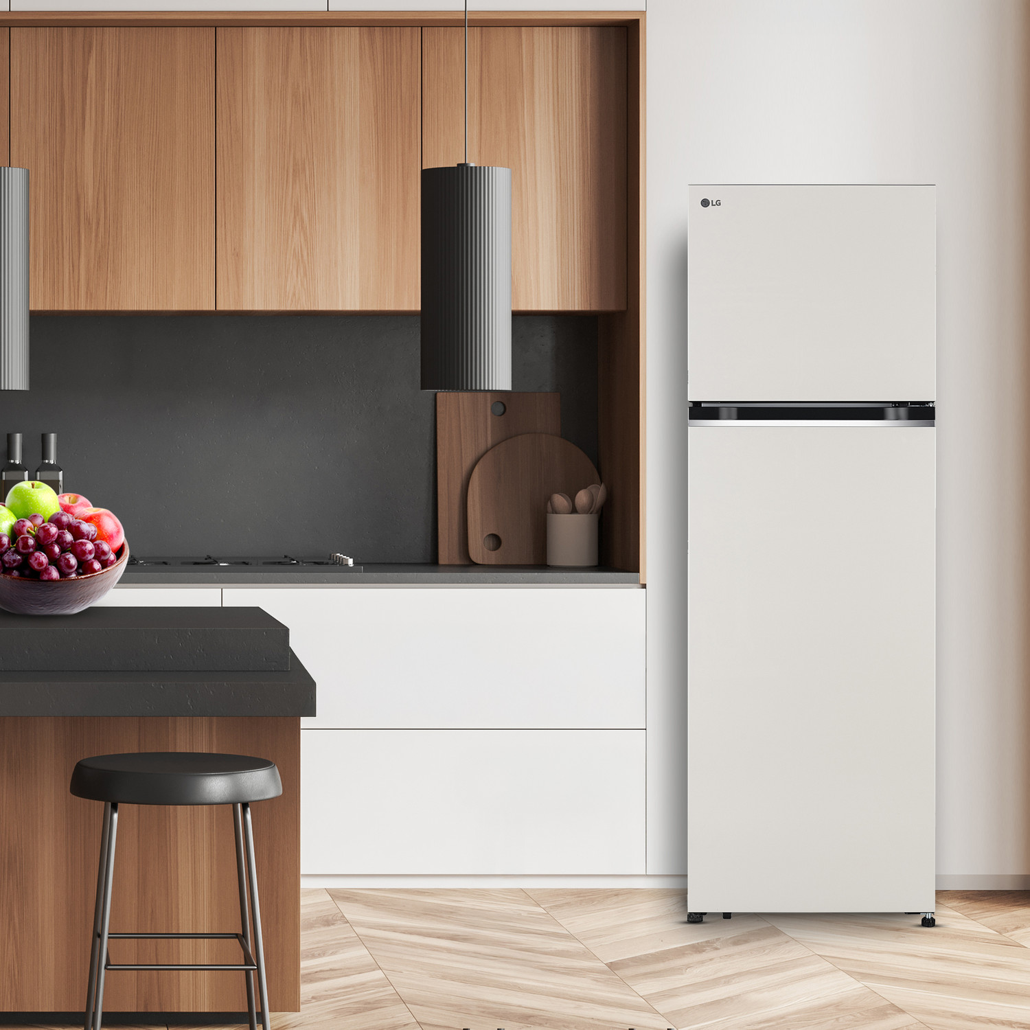 Image of LG 272 L Frost Free Double Door 2 Star Convertible Refrigerator with Smart Inverter Compressor & Multi Air Flow