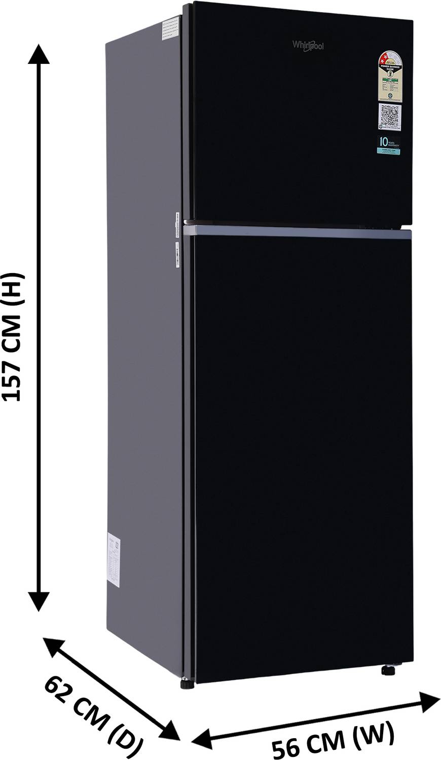 Whirlpool 235 L Frost Free Double Door Top Mount Refrigerator - Image 3