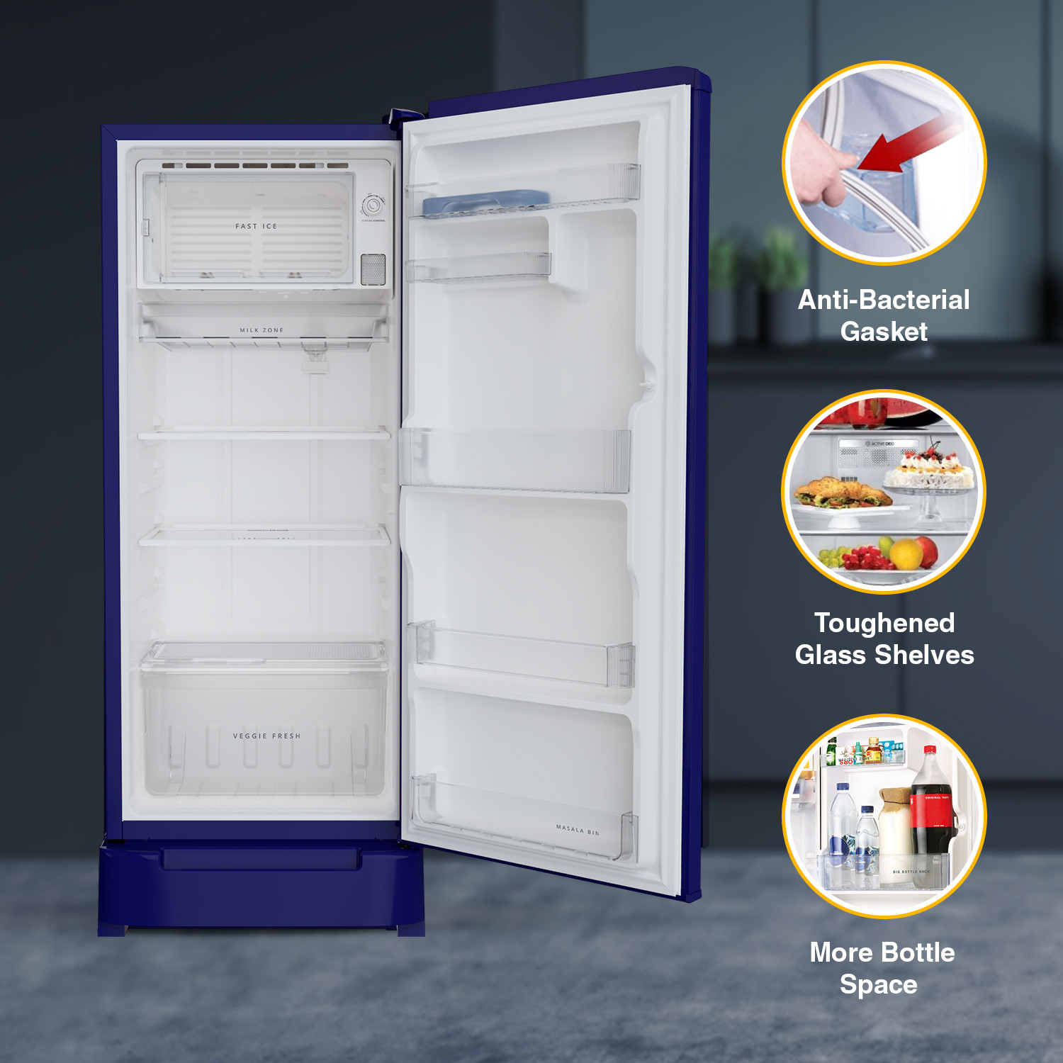 Image of Whirlpool 192 L Direct Cool Single Door 5 Star Refrigerator