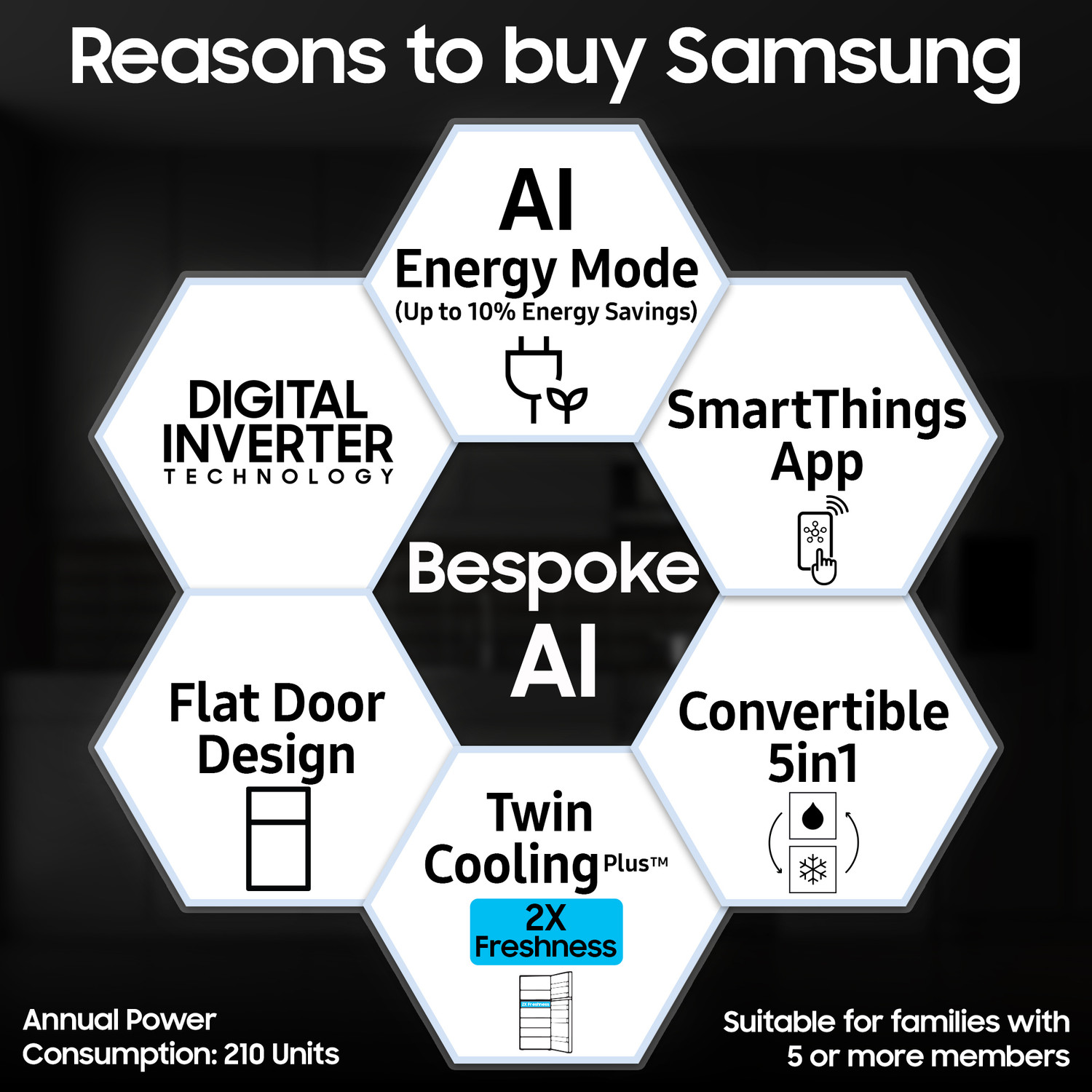 Image of Samsung 330 L Frost Free Double Door 3 Star Refrigerator