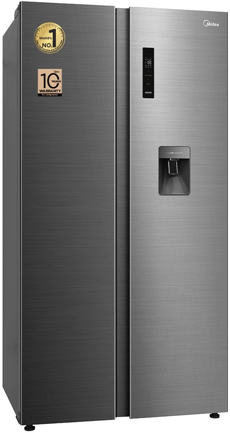 Image of Midea 560 L Frost Free Side by Side Refrigerator with Water Dispenser Inverter Compressor