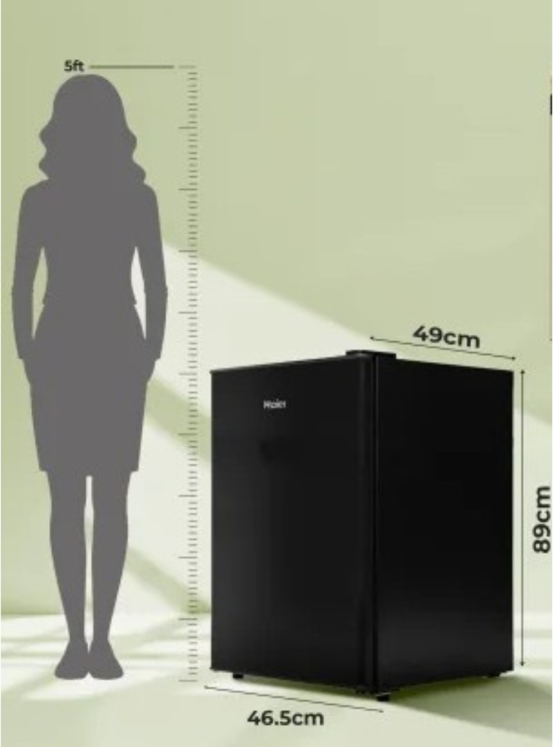 Image of Haier 100 L Direct Cool Single Door 2 Star Refrigerator