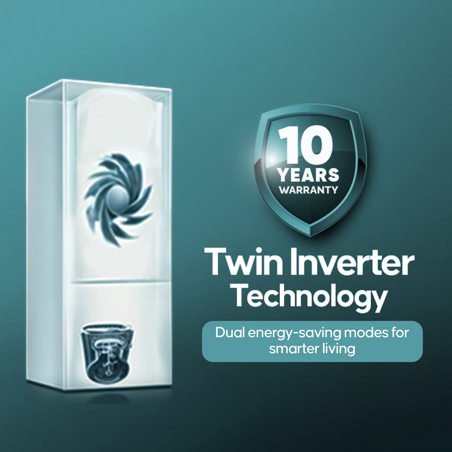 Image of Haier 300 L Frost Free Double Door Bottom Mount 2 Star Refrigerator with 1 hour Icing