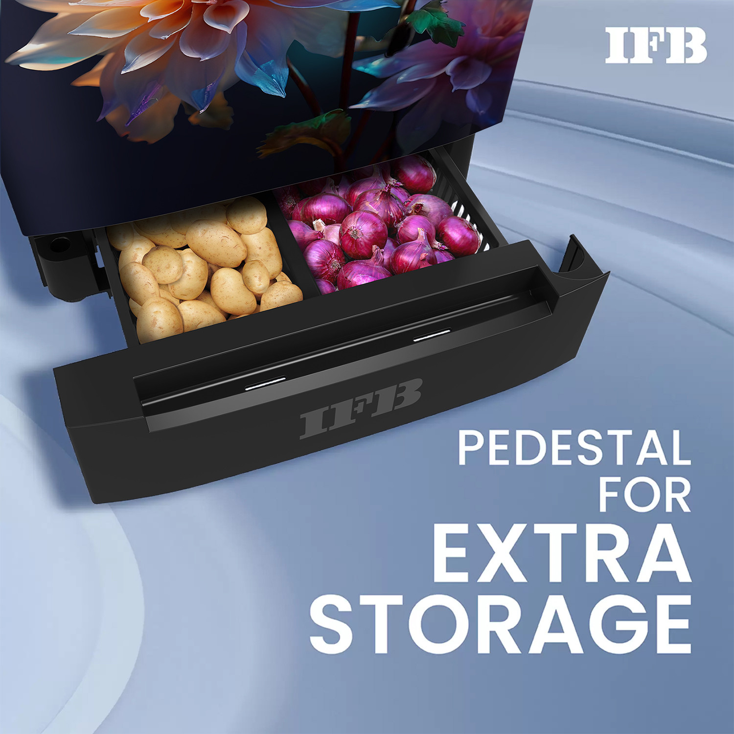 Image of IFB 187 L Direct Cool Single Door 5 Star Refrigerator with Base Drawer with Powered by E-Tech, Extraordinary Storage, Base Drawer, Quadra Crisper with Humidity Controller, Advanced Inverter Compressor
