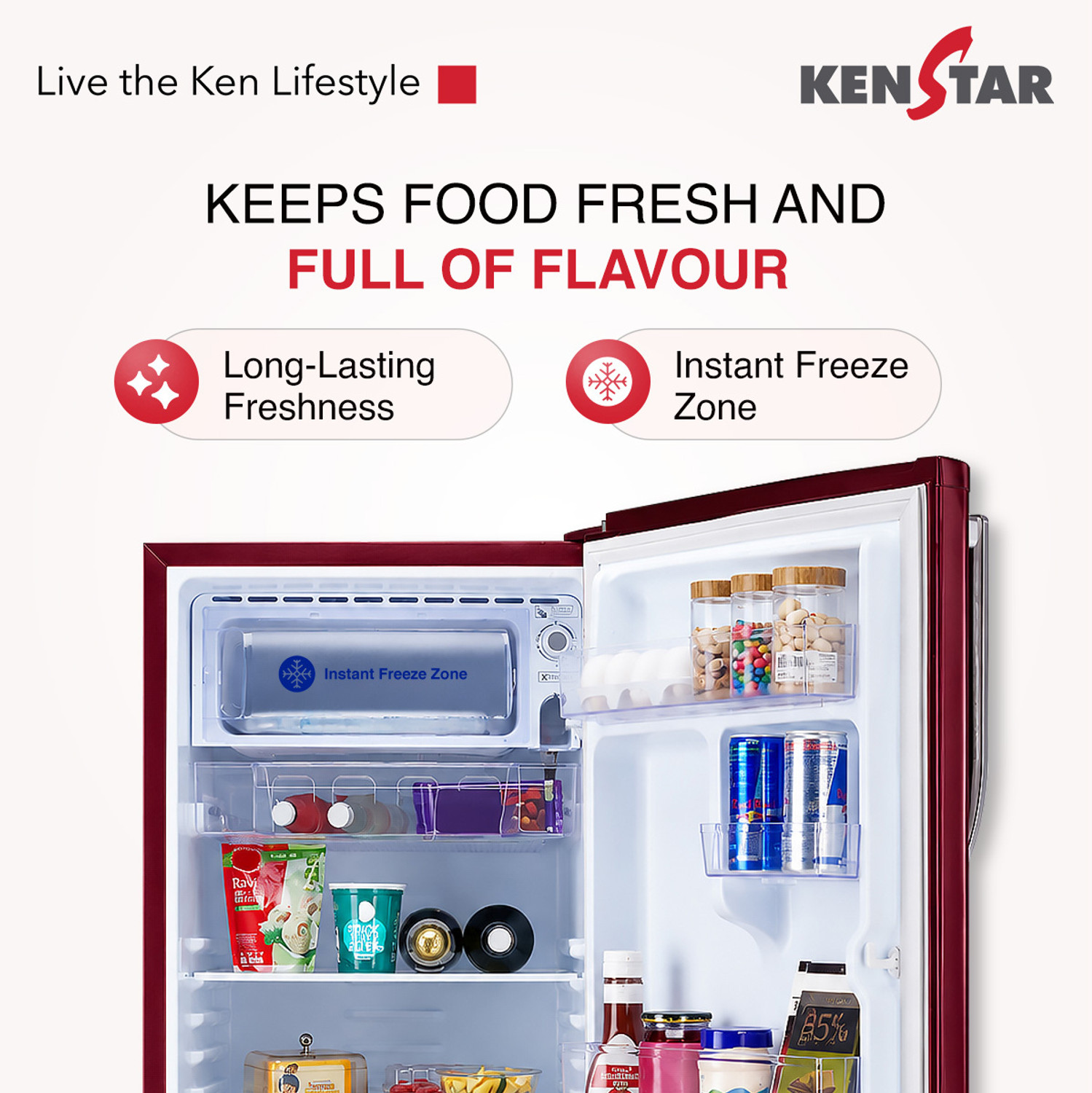 Image of Kenstar 182 L Direct Cool Single Door 1 Star Refrigerator