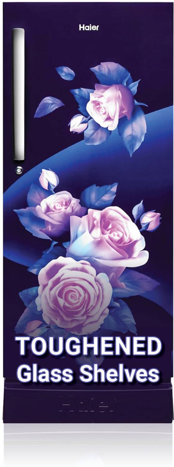 Haier 190 L Direct Cool Single Door 5 Star Refrigerator with Base Drawer with Large Storage Space1 Hour Icing Technology