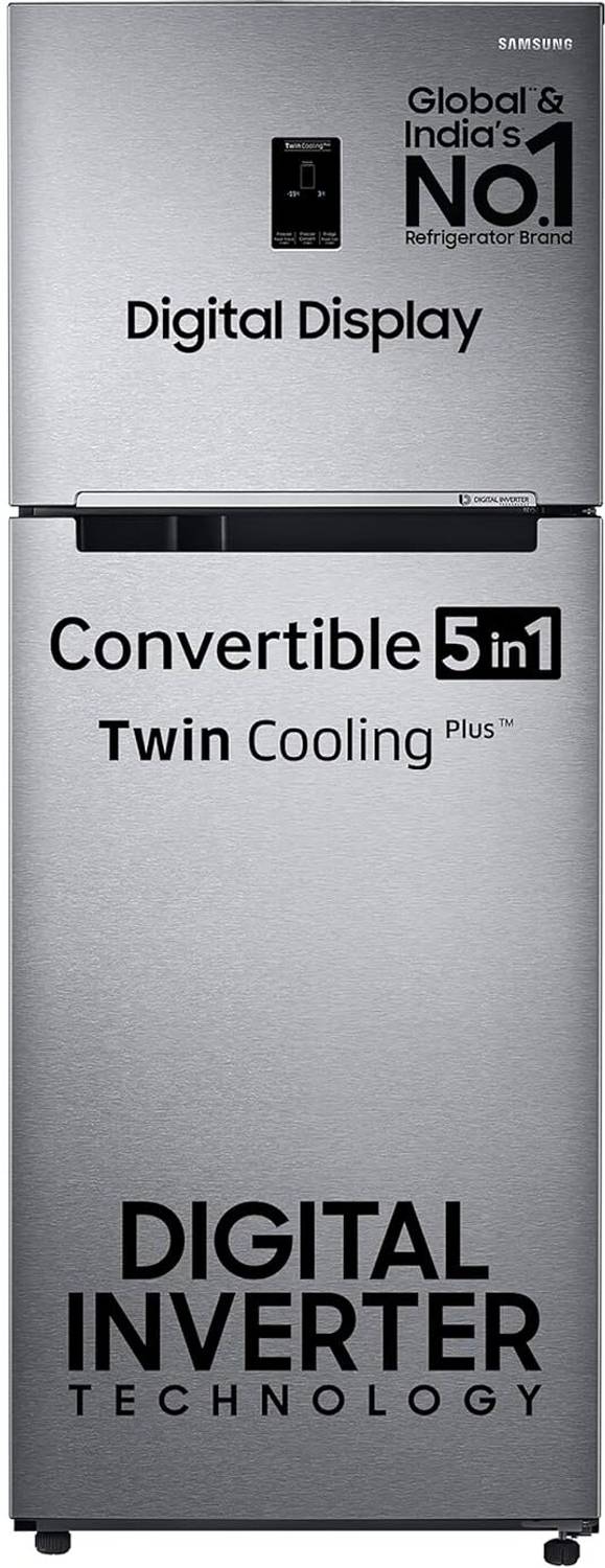 Samsung 385 L Frost Free Double Door 2 Star Convertible Refrigerator with Digital Inverter, Convertible 5-in-1 and Display