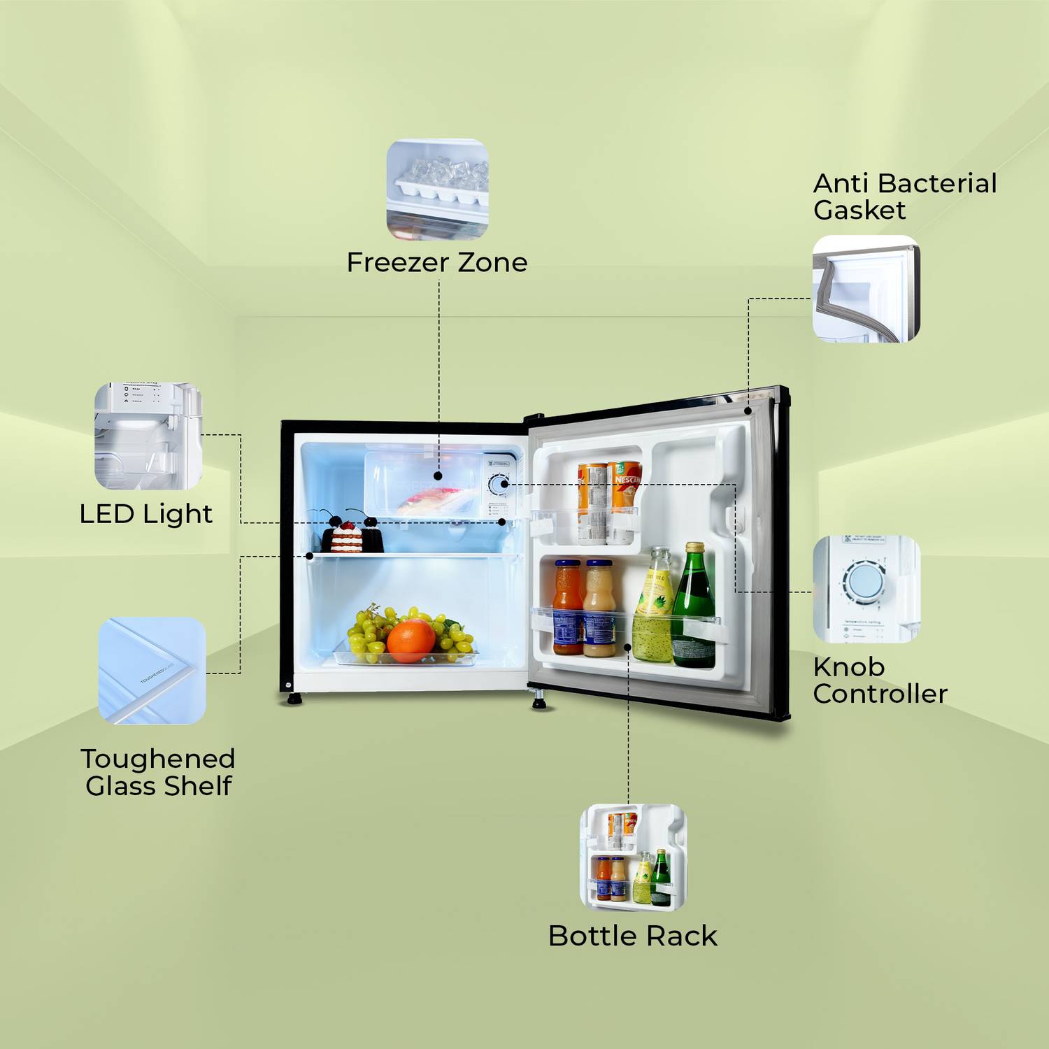Haier 50L Direct Cool Single Door Refrigerator - Image 5