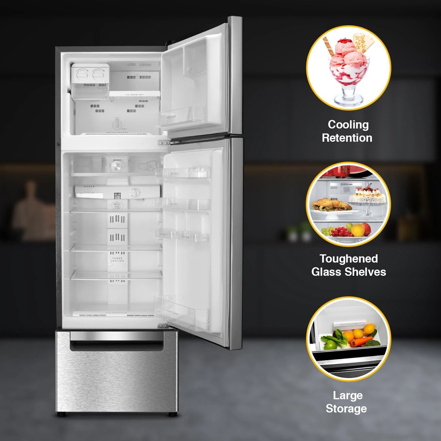 Image of Whirlpool 300 L Frost Free Triple Door Refrigerator