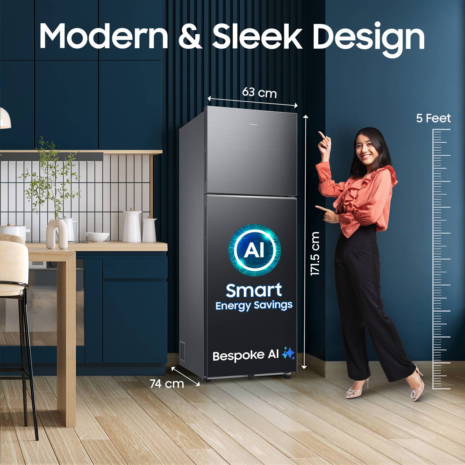 Samsung 330 L Frost Free Double Door Refrigerator - Image 2