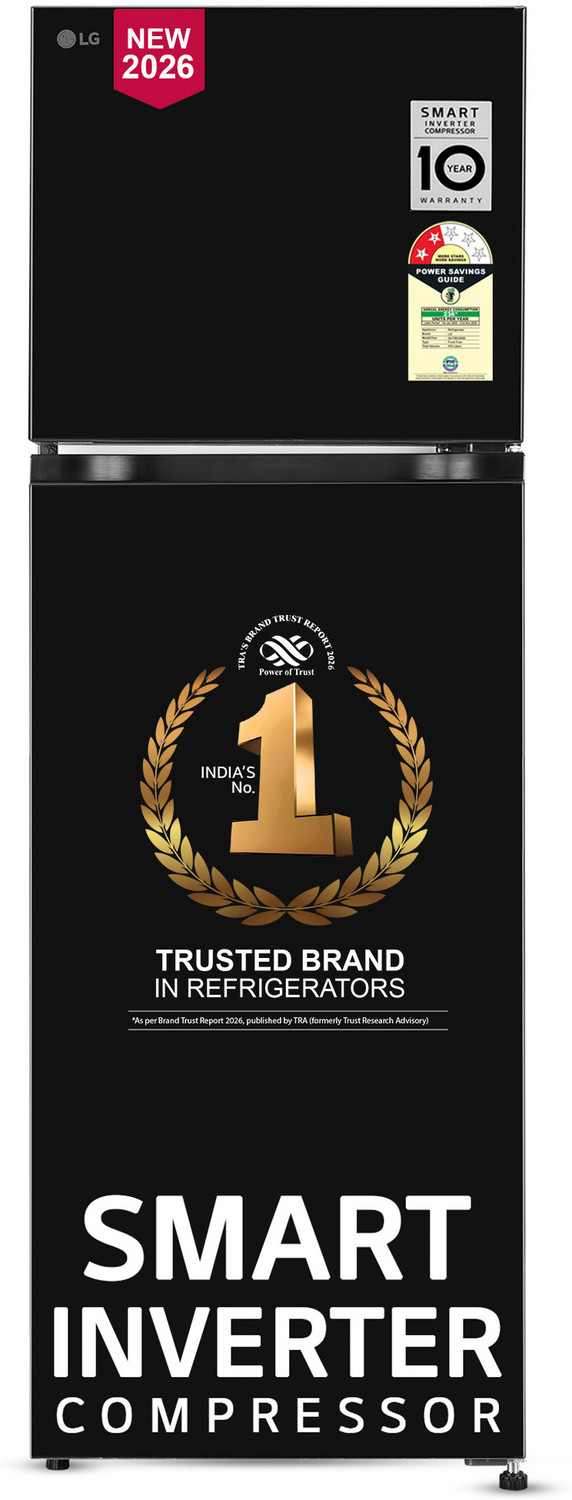 Image of LG 276 L Frost Free Double Door 2 Star Convertible Refrigerator with Convertible, Smart Mode, Multi Air Flow, Deodorizer, Works Without Stabilizer, Inverter Compressor, Auto connect & 2026 Model