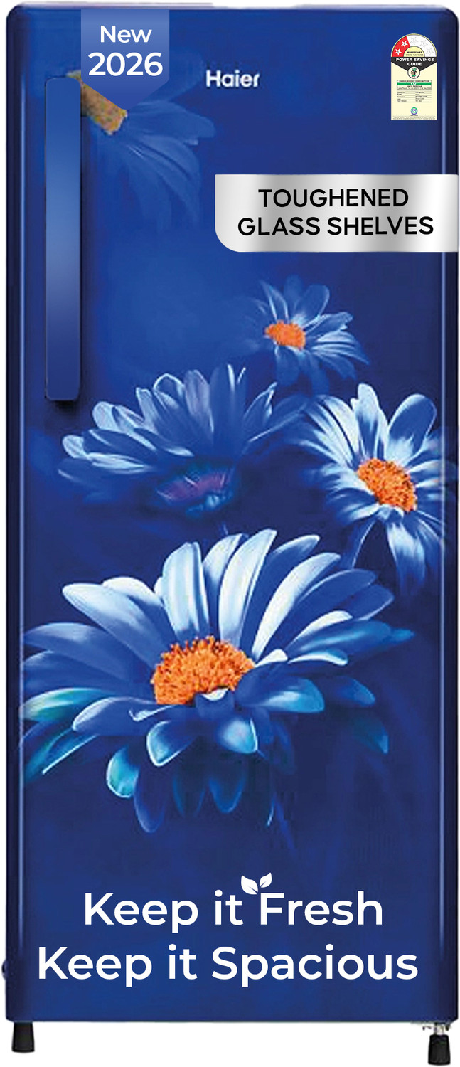 Image of Haier 190 L Direct Cool Single Door 2 Star Refrigerator with Fast Ice Making, Easy Clean Back, Large Vegetable Box ( 2026 Model)