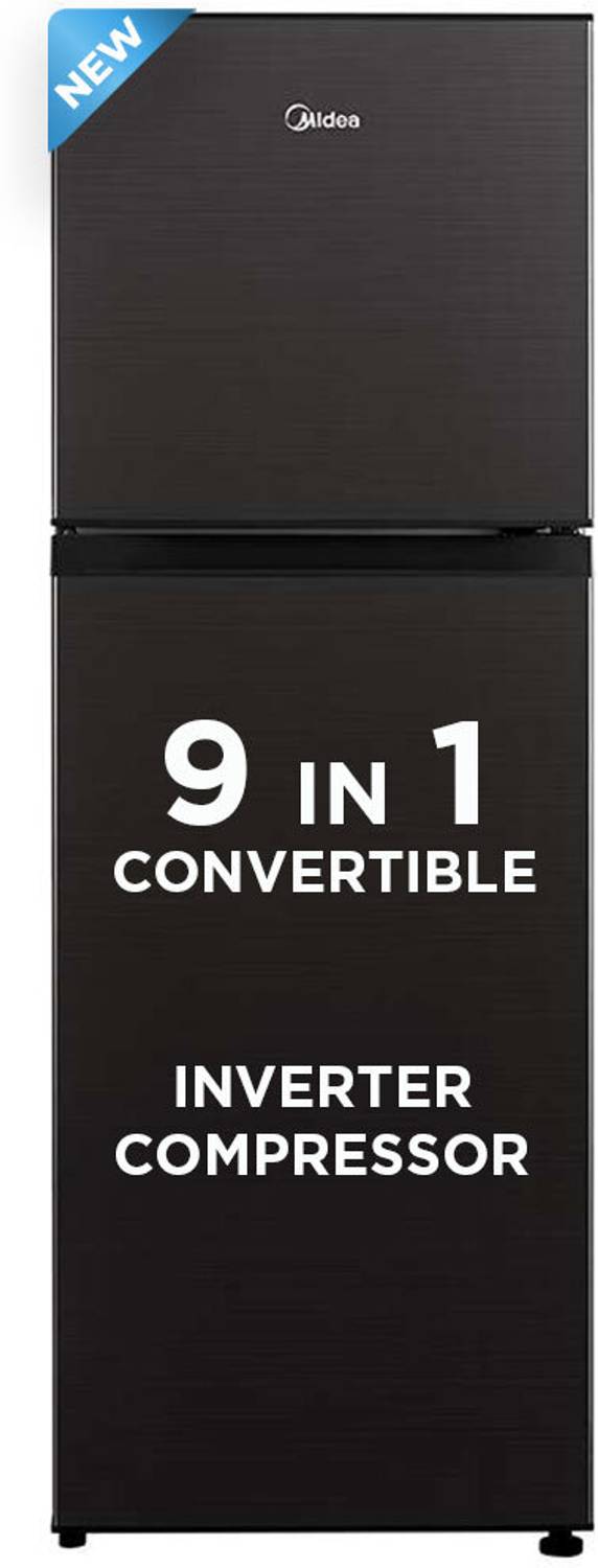 Midea 233 L Frost Free Double Door Top Mount 3 Star Convertible Refrigerator