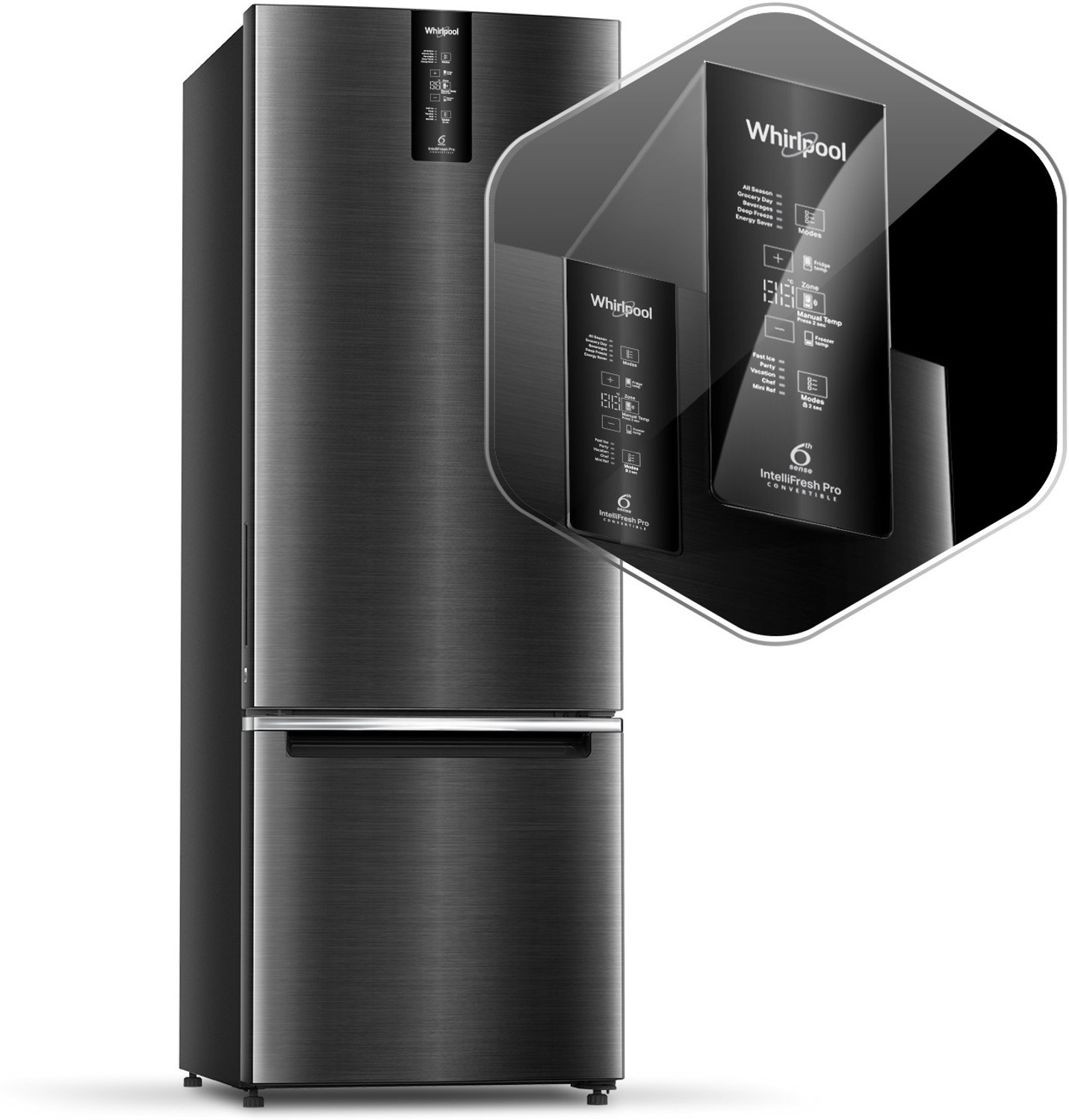 Image of Whirlpool 312 L Frost Free Double Door 3 Star Convertible Refrigerator