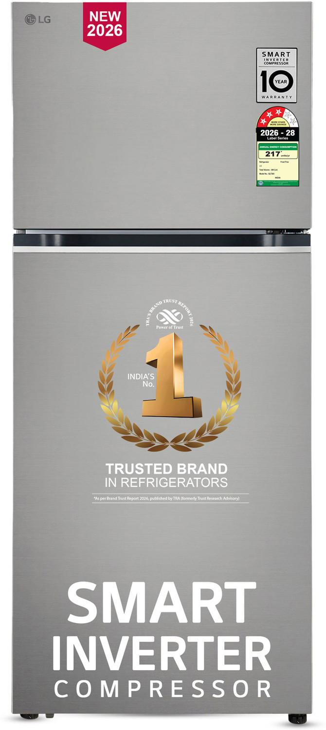 Image of LG 380 L Frost Free Double Door 3 Star Convertible Refrigerator with smart Inverter Compressor, Wi-Fi Enabled, Multi Air Flow Cooling, Express Freeze, Convertible, diagnosis, Auto connect & 2026 Model