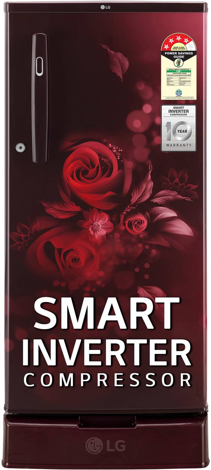 LG 185 L Direct Cool Single Door 4 Star Refrigerator with Base Drawer  with Smart Inverter Compressor &amp; Smart Connect Online at Best Price in India | Flipkart.com