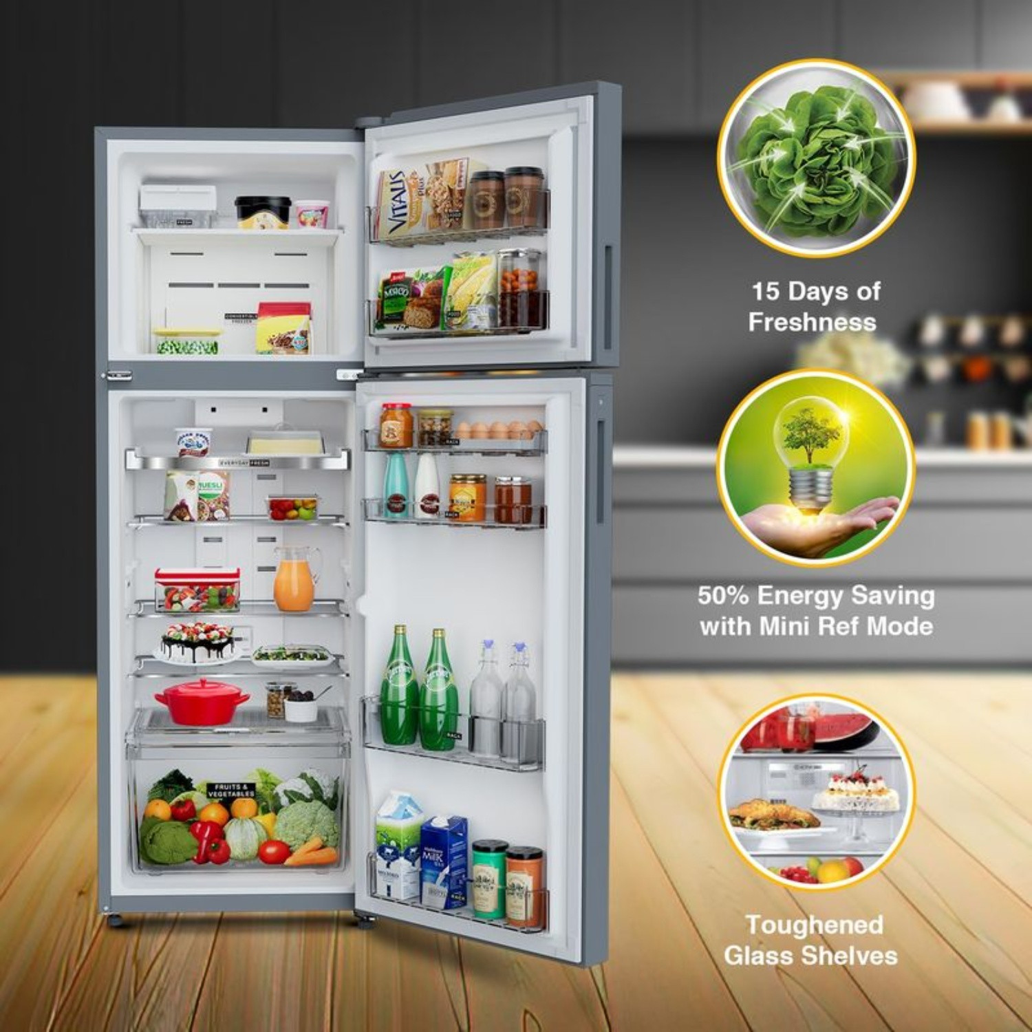 Image of Whirlpool 327 L Frost Free Double Door 2 Star Refrigerator