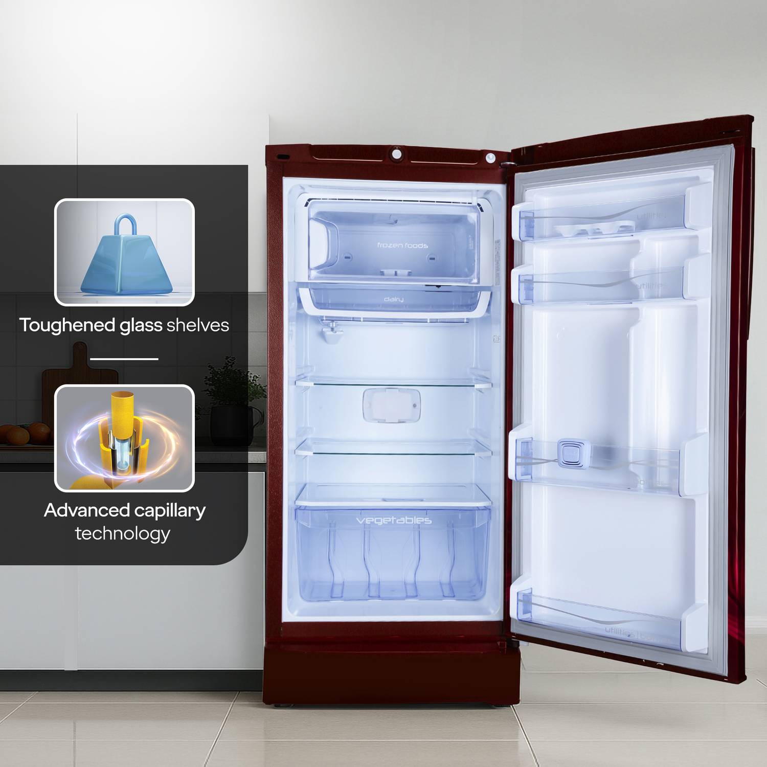 Godrej 185L Direct Cool Single Door 5 Star Refrigerator - Image 4