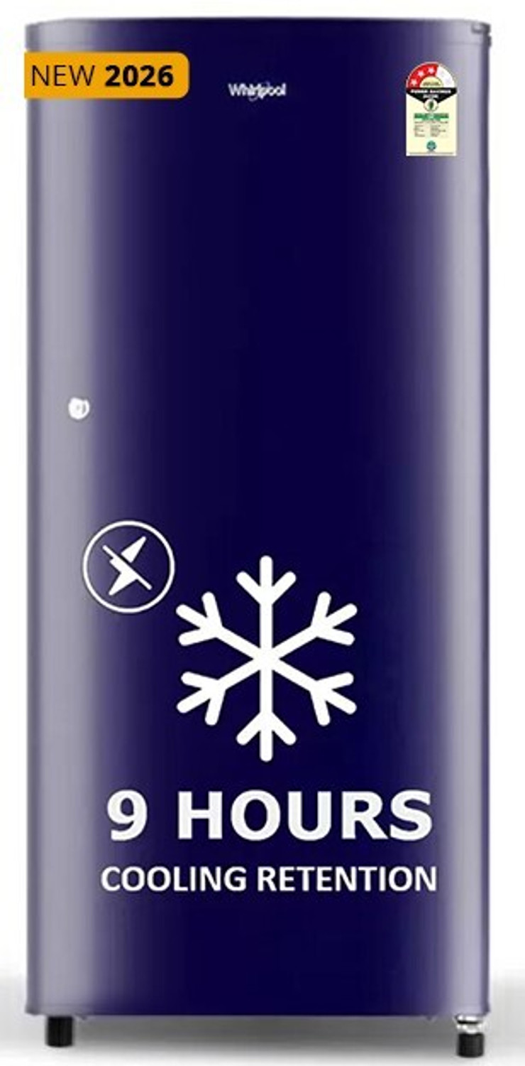 Image of Whirlpool 184 L Direct Cool Single Door 3 Star Refrigerator with 3 star Refrigerator, upto 9 hour cooling retention, fridge