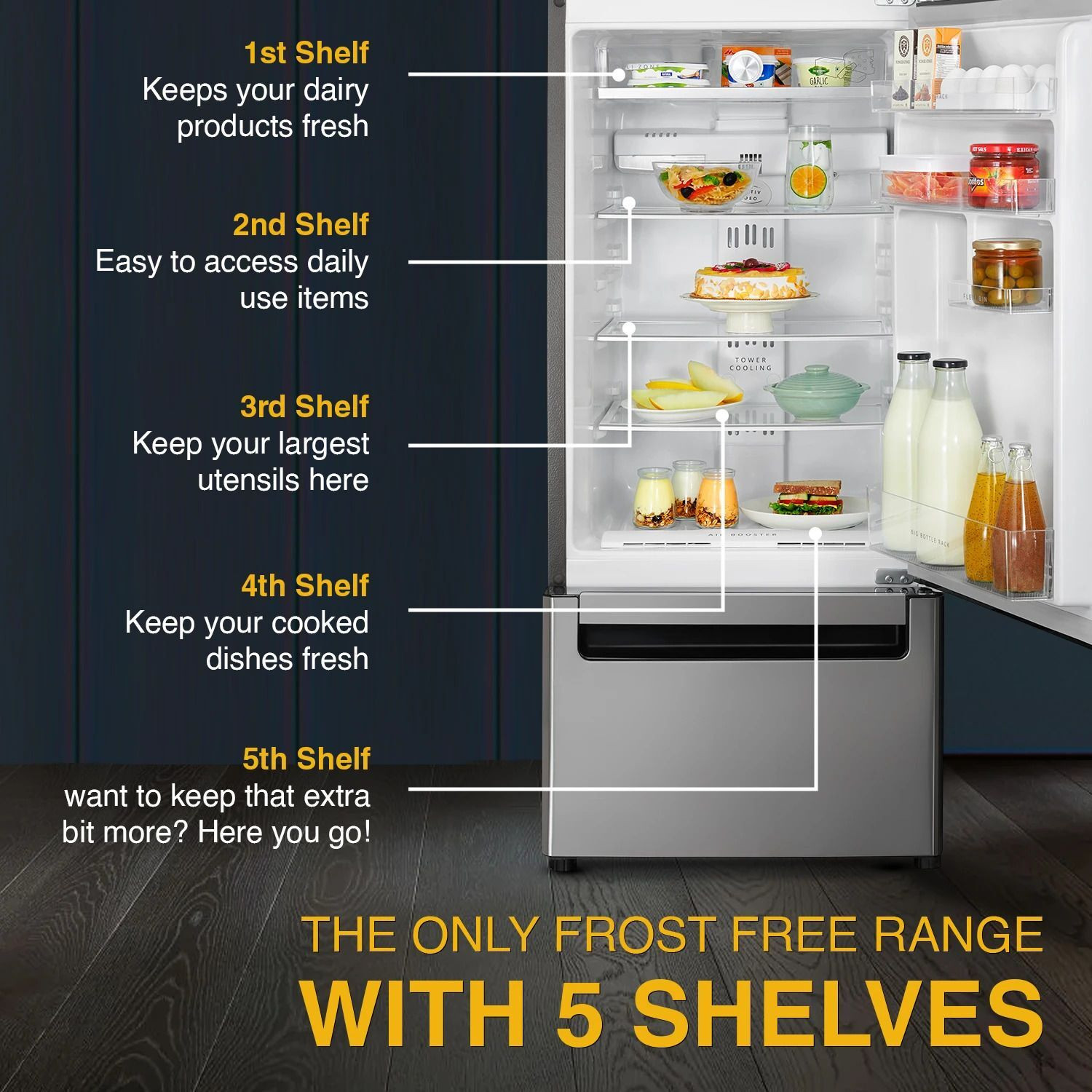 Image of Whirlpool 300 L Frost Free Triple Door Refrigerator