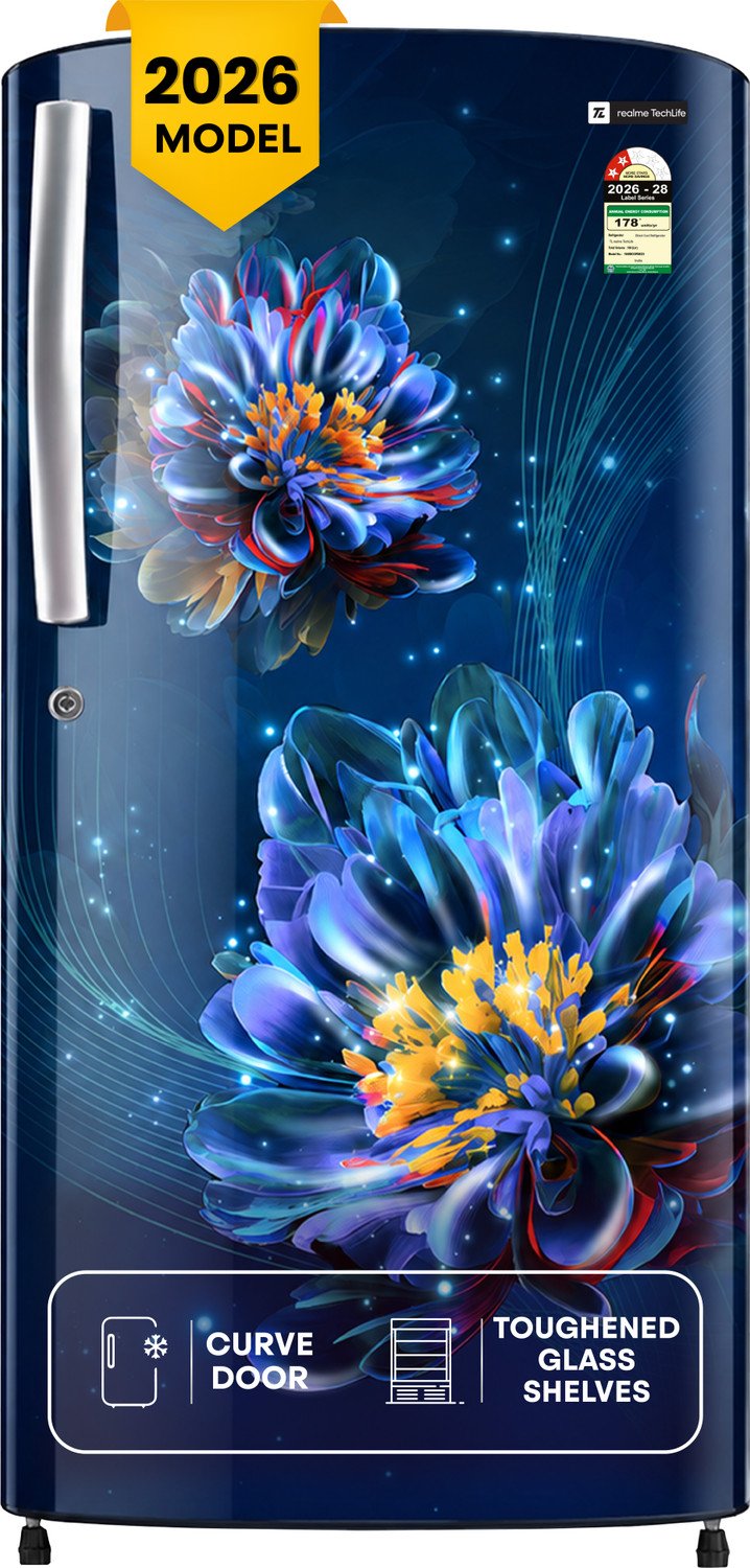 Image of realme TechLife 180 L Direct Cool Single Door 2 Star Refrigerator