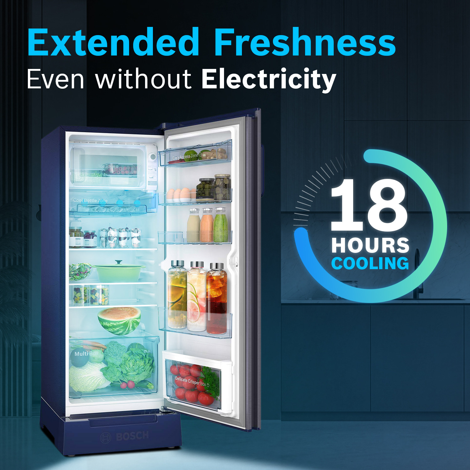 Image of BOSCH 226 L Direct Cool Single Door 3 Star Refrigerator