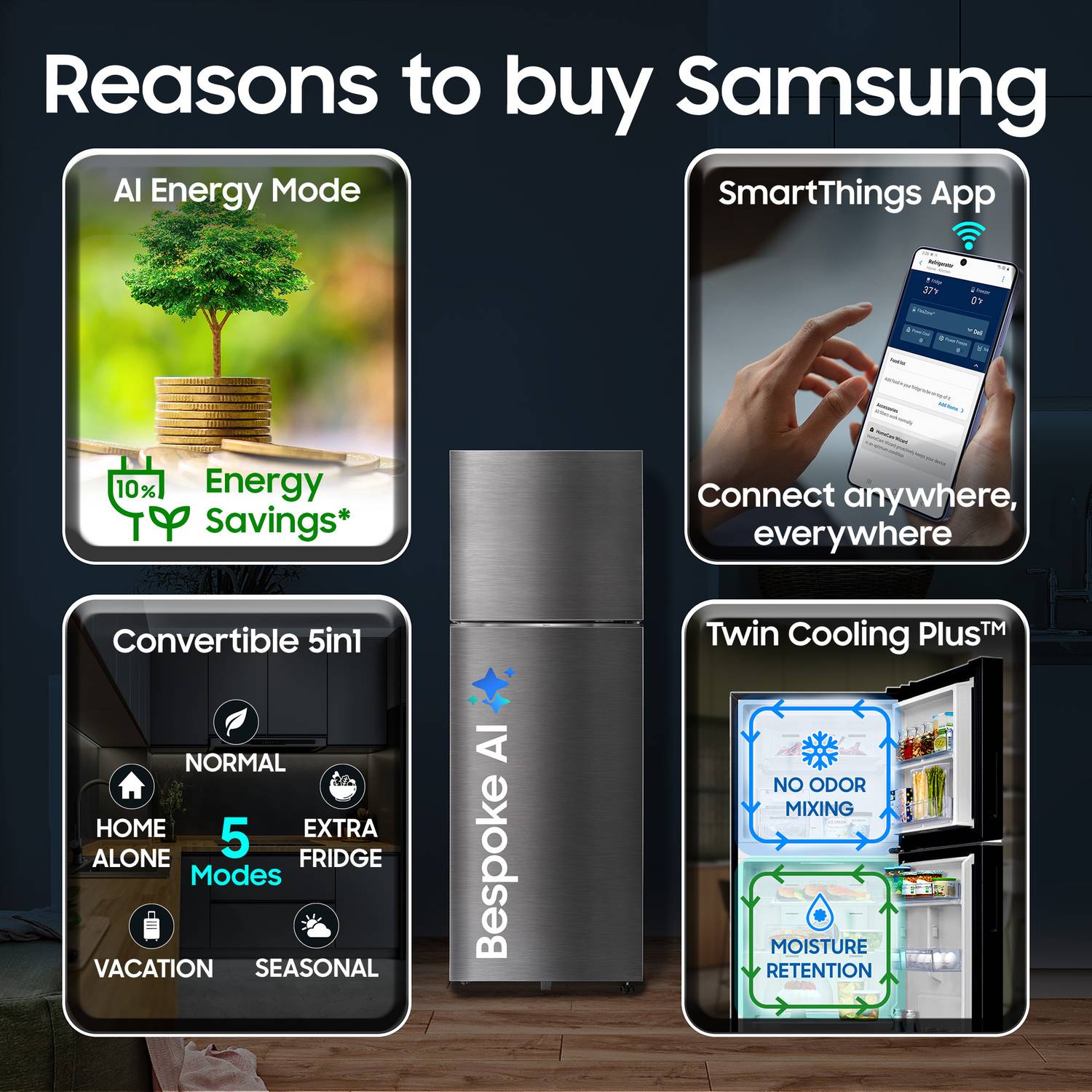 Samsung 330 L Frost Free Double Door Refrigerator - Image 4