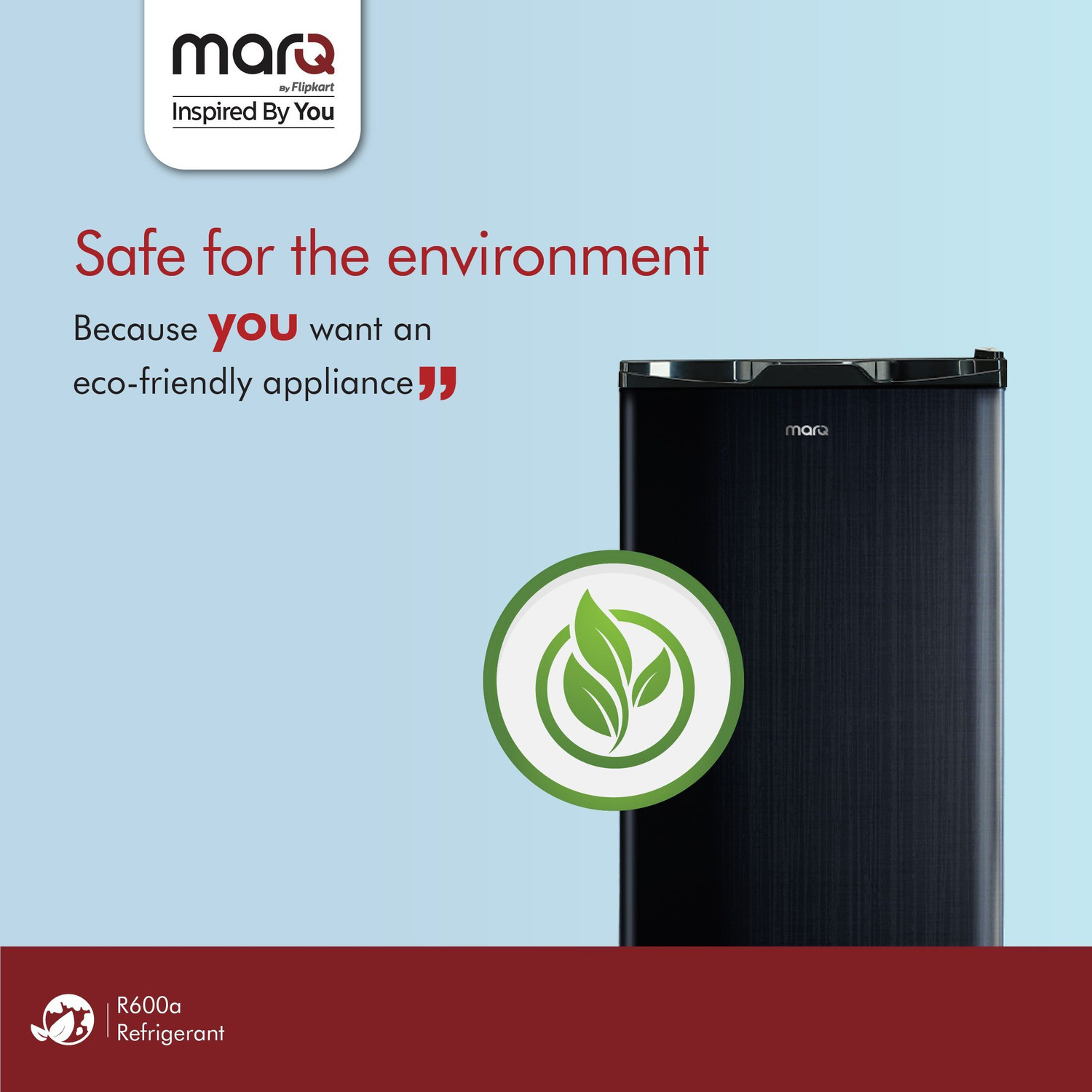 Image of MarQ by Flipkart 90 L Direct Cool Single Door 1 Star Refrigerator with Super Chill Zone & Toughened Glass Shelves