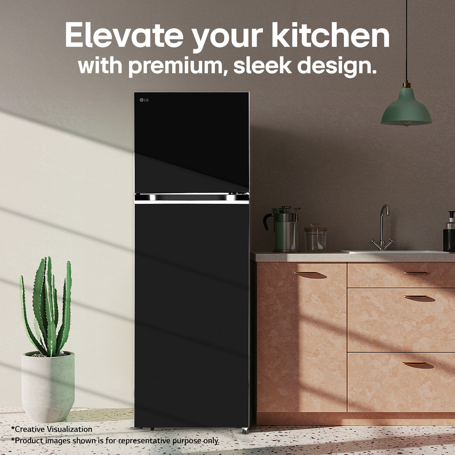 Image of LG 272 L Frost Free Double Door 2 Star Convertible Refrigerator with Convertible, smart Inverter Compressor, Multi Air Flow Cooling, diagnosis, Deodorizer, Works Without Stabilizer, Auto Connect & 2026 Model